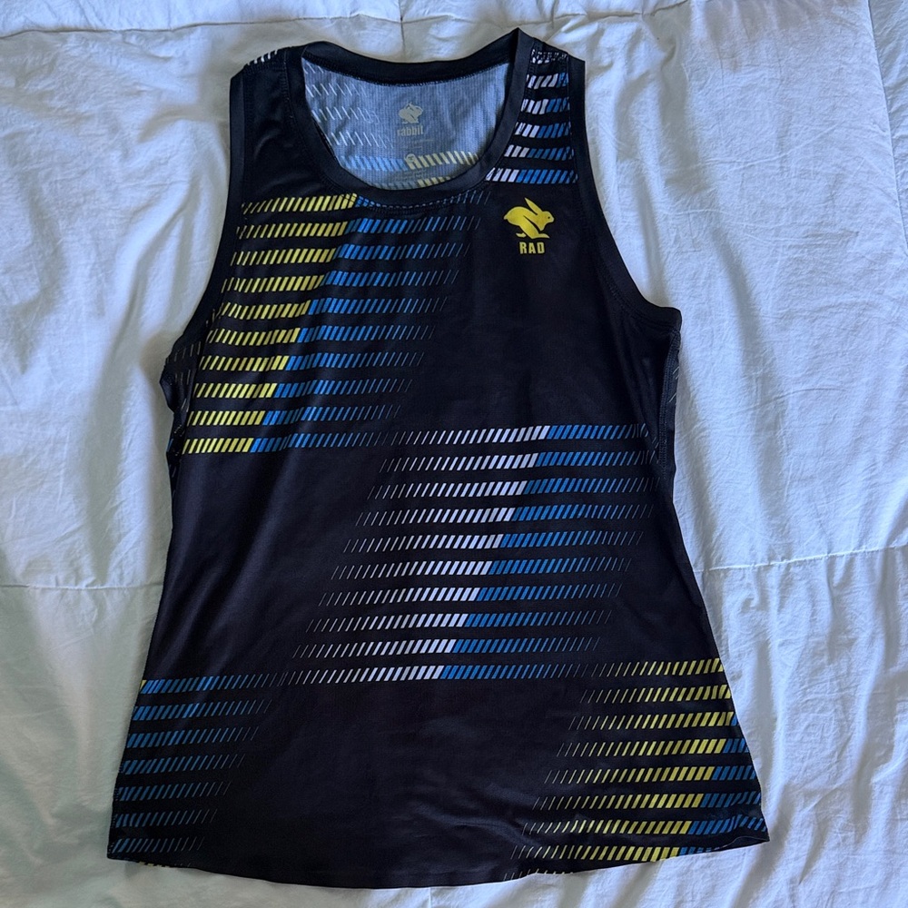 RAD rabbit Black and Yellow Tank Top